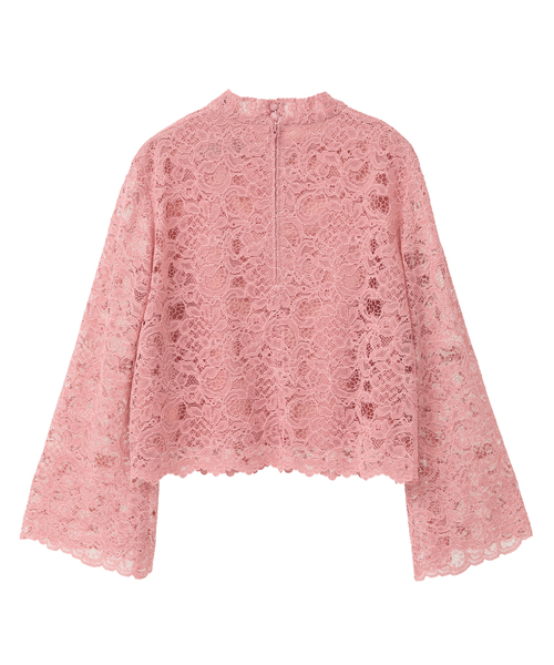 Tiara（ティアラ）の「ハイネックレースブラウス（シャツ/ブラウス・レディース・ピンク/ブルー/アイボリー・FREE）」の17枚目の写真