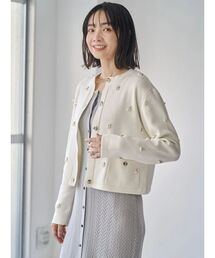 ビジューニットカーデ
