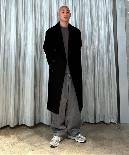 INSILENCE（インサイロンス）の「カシミアダブルロングコートBLACK（チェスターコート・レディース・その他・LARGE/MEDIUM/SMALL）」の6枚目の写真