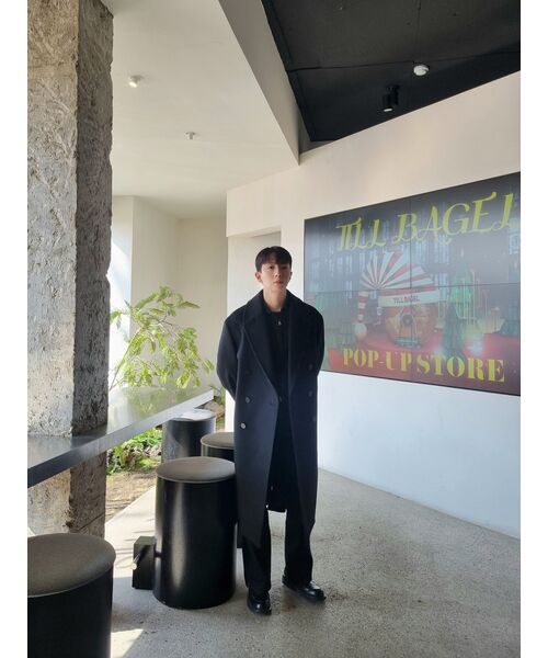 INSILENCE（インサイロンス）の「カシミアダブルロングコートBLACK（チェスターコート・レディース・その他・LARGE/MEDIUM/SMALL）」の21枚目の写真
