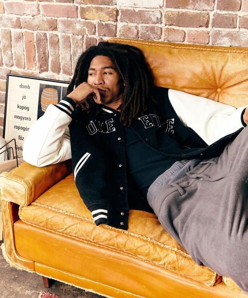 WOKE EDGE(ウォークエッジ)の「Varsity Jacket(スタジャン・メンズ・ブラック・M/L)」の9枚目の写真