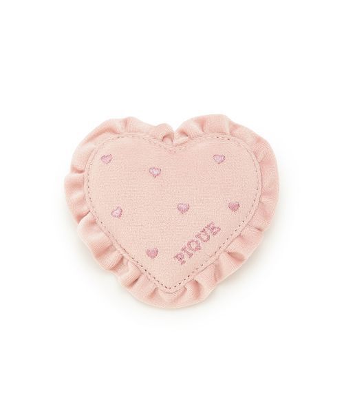 gelato pique(ジェラートピケ)の「ベロアハート型ミラー(手鏡/メイクミラー・レディース・ピンク・F)」の2枚目の写真
