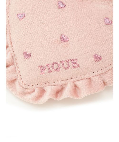 gelato pique(ジェラートピケ)の「ベロアハート型ミラー(手鏡/メイクミラー・レディース・ピンク・F)」の4枚目の写真