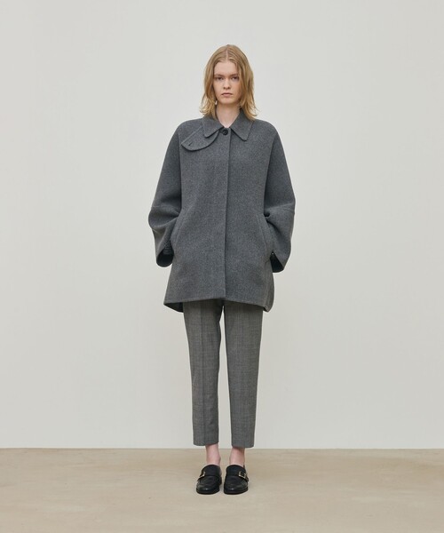ウールモッサ バルカラーコート（ステンカラーコート）｜DES PRES（デ