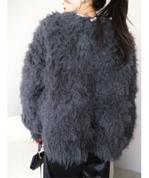 未使用 TRUNC Fluffy Ribbon Cardigan Fluffy Ribbon Cardigan / TRUNC 88（トランクエイティーエイト）の