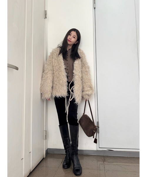 Fluffy Ribbon Cardigan / フラッフィーリボンカーディガン