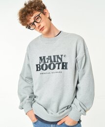 MAINBOOTH | Original Logo Sweatshirt(GRAY)(スウェット)