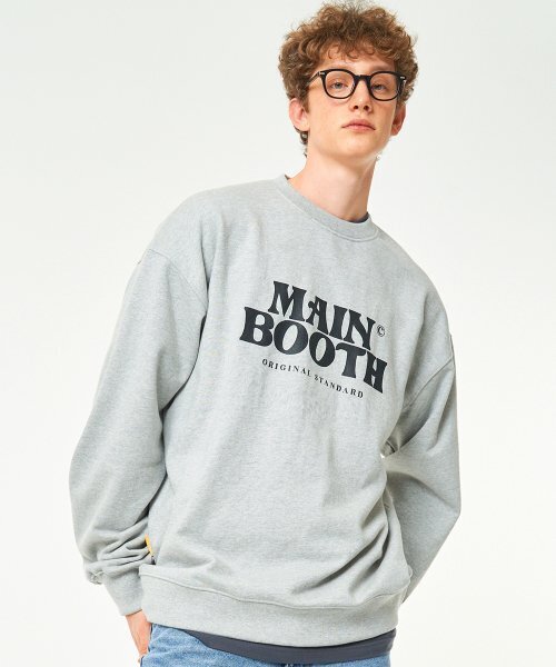 MAINBOOTH（メインブース）の「Original Logo Sweatshirt(GRAY)（スウェット・レディース・その他・1/2/3）」の2枚目の写真