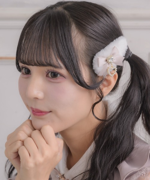 ROJITA（ロジータ）の「リボン付ファークリップセット（バレッタ/ヘアクリップ・レディース・ブラック/マルチ/ホワイト・FREE）」の17枚目の写真