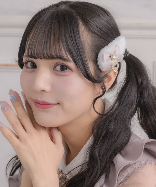 ROJITA（ロジータ）の「リボン付ファークリップセット（バレッタ/ヘアクリップ・レディース・ブラック/マルチ/ホワイト・FREE）」の18枚目の写真