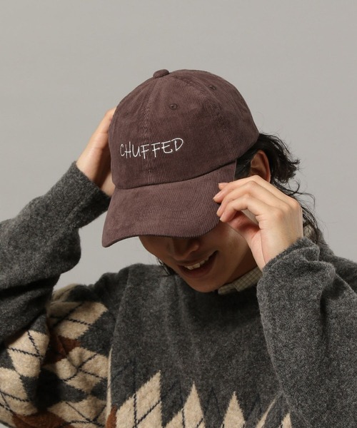 RAGEBLUE（レイジブルー）の「EMBROIDERED CORDUROY CAP / コーデュロイ刺繍キャップ（キャップ・メンズ・ダークブラウン/ワインレッド/ブラック・FREE）」の2枚目の写真