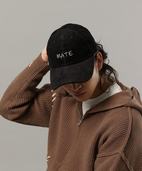 RAGEBLUE（レイジブルー）の「EMBROIDERED CORDUROY CAP / コーデュロイ刺繍キャップ（キャップ・メンズ・ダークブラウン/ワインレッド/ブラック・FREE）」の16枚目の写真