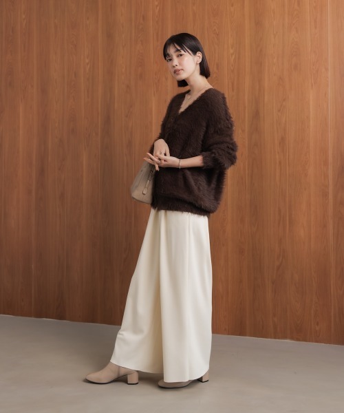 Bou Jeloud（ブージュルード）の「起毛加工シャギーカーディガン（カーディガン/ボレロ・レディース・ライトグレー/ブラウン/チャコールグレー/ブルー・FREE）」の10枚目の写真