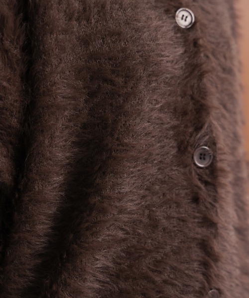 Bou Jeloud（ブージュルード）の「起毛加工シャギーカーディガン（カーディガン/ボレロ・レディース・ライトグレー/ブラウン/チャコールグレー/ブルー・FREE）」の15枚目の写真