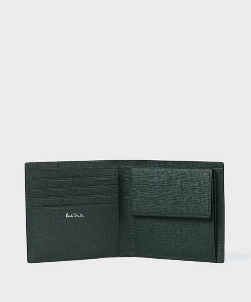 Paul Smith(ポールスミス)の「メタルクロップドロゴ 2つ折り財布【553441 P180】(財布・メンズ・ブラック/ダークグリーン/ネイビー/イエロー・FREE)」の7枚目の写真