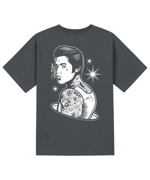 KAN6312(カン6312)の「KTG0184 エルビス 半袖Tシャツ グレー(Tシャツ/カットソー・メンズ・その他・MEDIUM/SMALL/X-LARGE/LARGE)」の1枚目の写真