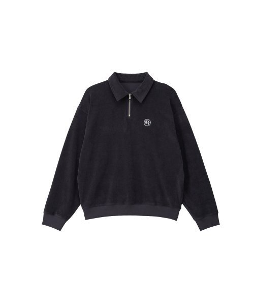 SALON DE YOHN(サロンドヨーン)の「Terry Half Zip-up Sweatshirt_ Charcoal(スウェット・レディース・その他・FREE)」の4枚目の写真