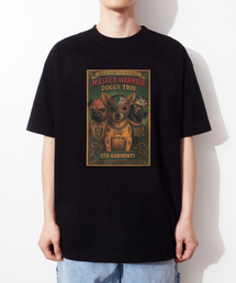 QT8 GARMENTS（キューティーエイトガーメント）の「OC Masked Trio Tee (Black)（Tシャツ/カットソー）」