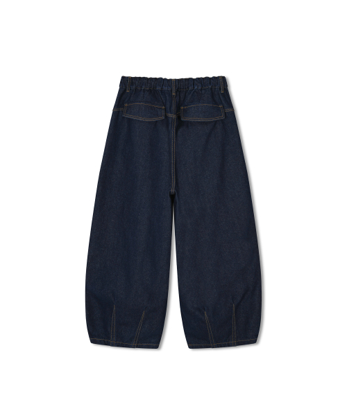 ANGLAN(アングラン)の「Rigid Indigo Denim Balloon Pants - Dark Blue(デニムパンツ・メンズ・ネイビー・FREE/1/2)」の10枚目の写真