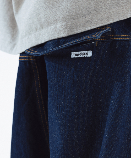 ANGLAN(アングラン)の「Rigid Indigo Denim Balloon Pants - Dark Blue(デニムパンツ・メンズ・ネイビー・FREE/1/2)」の3枚目の写真