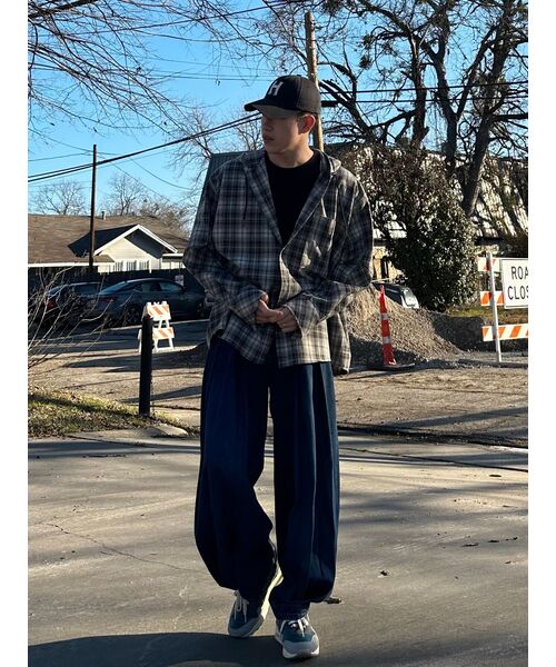 ANGLAN(アングラン)の「Rigid Indigo Denim Balloon Pants - Dark Blue(デニムパンツ・メンズ・ネイビー・FREE/1/2)」の11枚目の写真