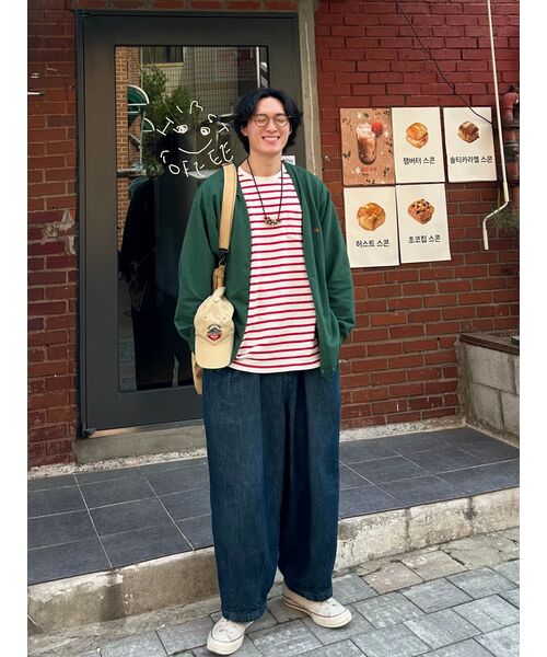 ANGLAN(アングラン)の「Rigid Indigo Denim Balloon Pants - Dark Blue(デニムパンツ・メンズ・ネイビー・FREE/1/2)」の16枚目の写真