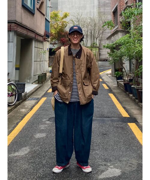 ANGLAN(アングラン)の「Rigid Indigo Denim Balloon Pants - Dark Blue(デニムパンツ・メンズ・ネイビー・FREE/1/2)」の5枚目の写真