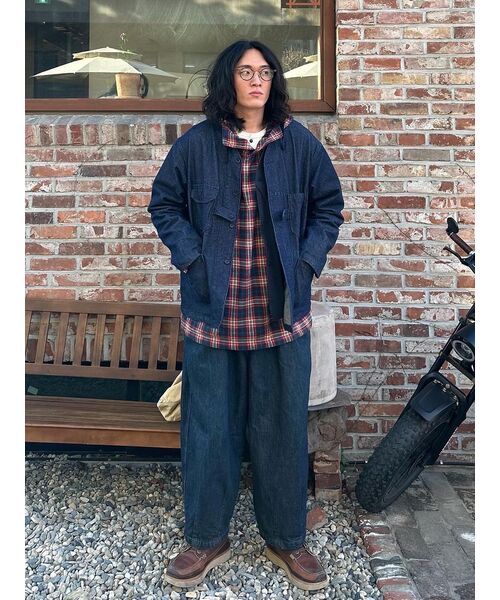 ANGLAN(アングラン)の「Rigid Indigo Denim Balloon Pants - Dark Blue(デニムパンツ・メンズ・ネイビー・FREE/1/2)」の10枚目の写真