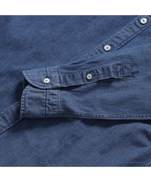 PRODESHIRT（プロデシャツ）の「[レギュラー] ナチュラルデニムボタンダウンシャツ (ブルー)（シャツ/ブラウス・メンズ・その他・LARGE/MEDIUM/X-LARGE/XX-LARGE）」の3枚目の写真