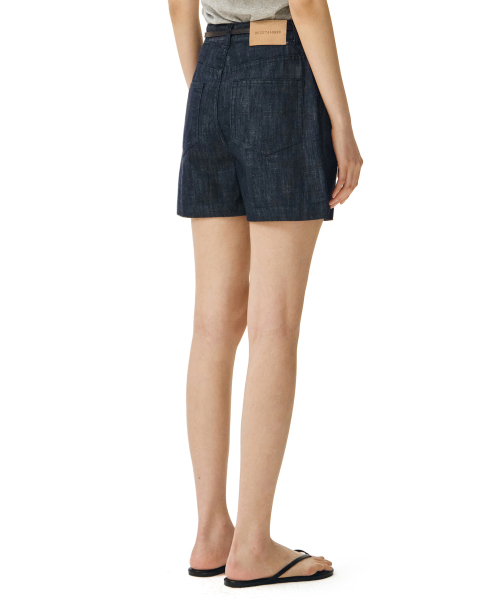DECET WOMEN（デケット ウーマン）の「[リネンライク]2Pleats Shorts DCWPT016CPIndigo（その他パンツ・レディース・その他・X-SMALL/SMALL/MEDIUM/LARGE）」の10枚目の写真