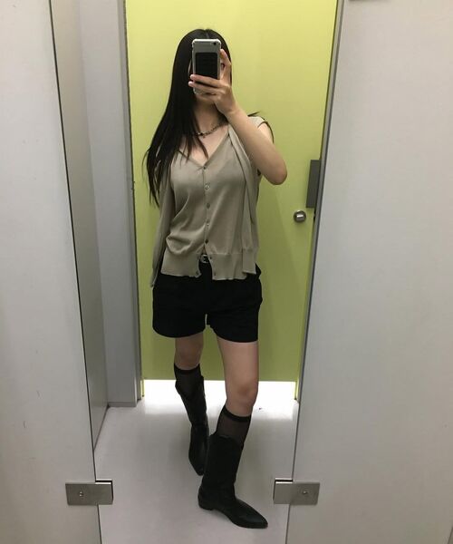 DECET WOMEN（デケット ウーマン）の「[リネンライク]2Pleats Shorts DCWPT016CPIndigo（その他パンツ・レディース・その他・X-SMALL/SMALL/MEDIUM/LARGE）」の15枚目の写真