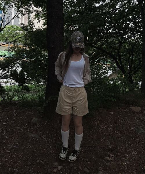 DECET WOMEN（デケット ウーマン）の「[リネンライク]2Pleats Shorts DCWPT016CPIndigo（その他パンツ・レディース・その他・X-SMALL/SMALL/MEDIUM/LARGE）」の17枚目の写真