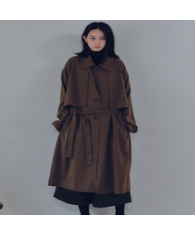 MALEN（マレン）の「ユニセックススルーストレンチコートブラウン（トレンチコート）」