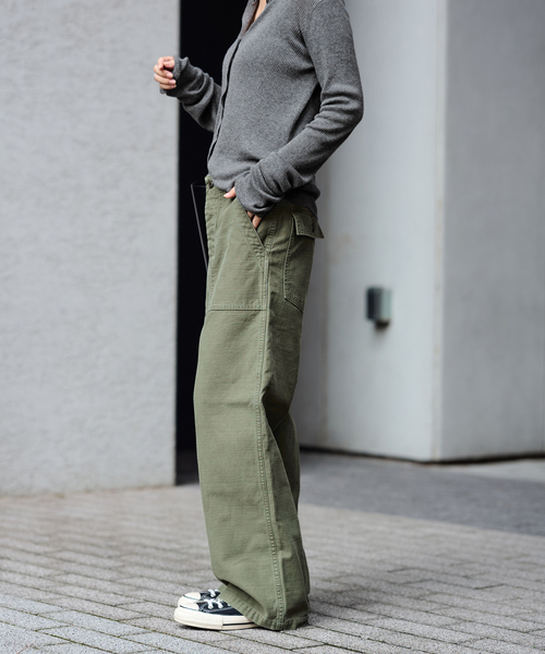 ≪追加≫ミリタリースラブバックサテンベイカーパンツ 4（カーゴパンツ