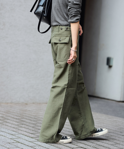 新品　L'Appartement フィブリルサテン カーゴパンツ L'Appartementフィブリルサテン カーゴパンツ フィブリルサテン カーゴ