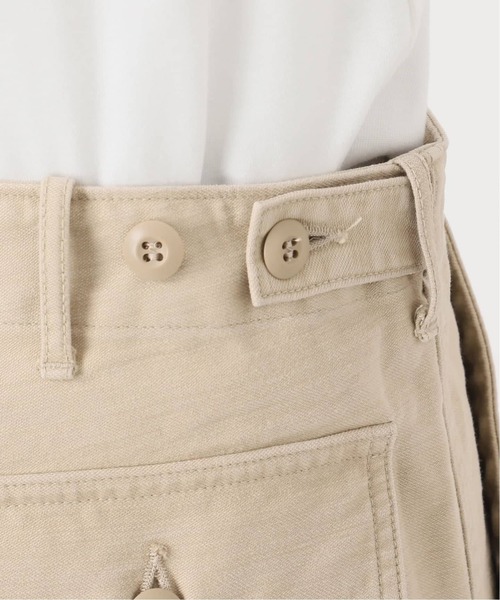FRAMeWORK（フレームワーク）の「≪追加≫ミリタリースラブバックサテンベイカーパンツ 4（カーゴパンツ・レディース・オリーブ/ホワイト・36/38/40）」の21枚目の写真