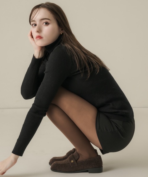 muku（ムク）の「ROAFER/MOHAIR-LIKE（ローファー・レディース・ブラウン/ブラック・37/38/39）」の13枚目の写真