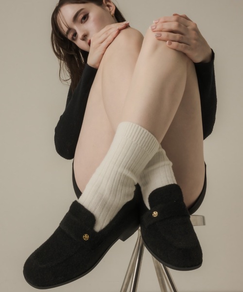 muku（ムク）の「ROAFER/MOHAIR-LIKE（ローファー・レディース・ブラウン/ブラック・37/38/39）」の9枚目の写真