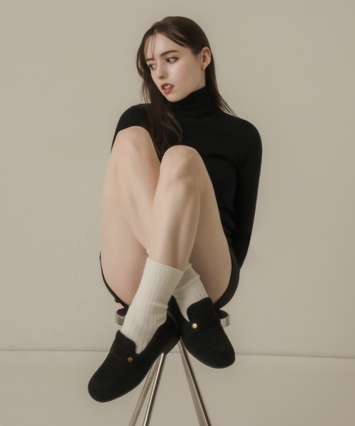 muku（ムク）の「ROAFER/MOHAIR-LIKE（ローファー・レディース・ブラウン/ブラック・37/38/39）」の7枚目の写真