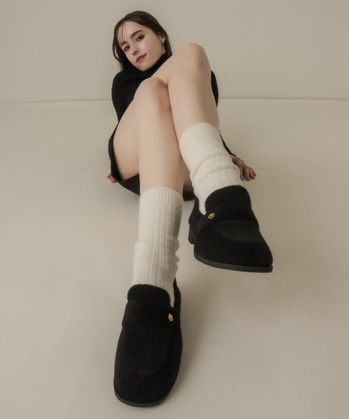 muku（ムク）の「ROAFER/MOHAIR-LIKE（ローファー・レディース・ブラウン/ブラック・37/38/39）」の6枚目の写真