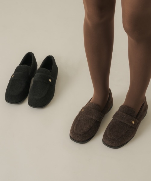 muku（ムク）の「ROAFER/MOHAIR-LIKE（ローファー・レディース・ブラウン/ブラック・37/38/39）」の22枚目の写真