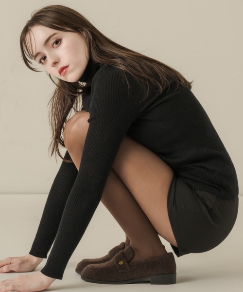 muku（ムク）の「ROAFER/MOHAIR-LIKE（ローファー・レディース・ブラウン/ブラック・37/38/39）」の10枚目の写真