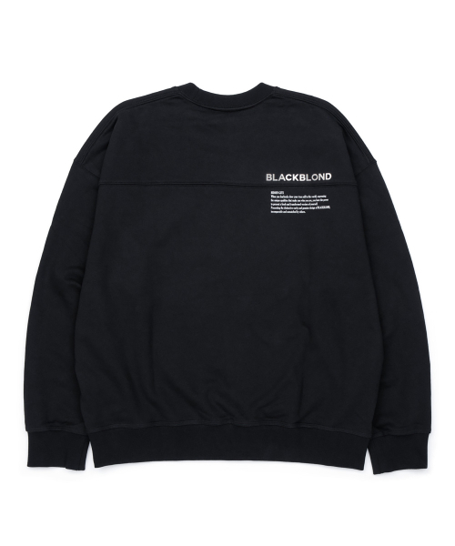 BLACK BLOND(ブラック ブロンド)の「ビビディヒドンフリーダムスウェットシャツ(ブラック)(スウェット・レディース・その他・LARGE/MEDIUM/X-LARGE)」の2枚目の写真
