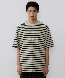 Vintage damage stripe 1/2 t-shirt (vtg black)