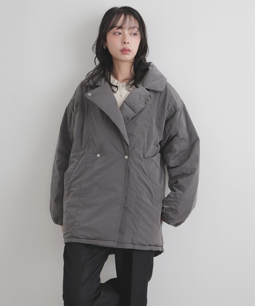 ジャケット・アウター user_ea89da20 タフタテーラードダウンジャケット（ダウンジャケット/コート）｜LIAN