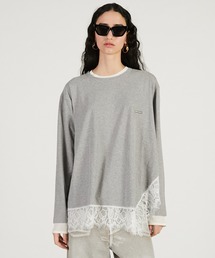 PRANK PROJECT | 【Pre-Order】アシメヘムレーストップ / Asymmetrical Hem Lace Top(その他トップス)