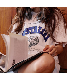 BUBBLPIECE（バブルピース）の「Nostalgia Pigment T-Shirt_White（Tシャツ/カットソー）」