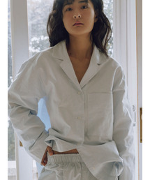 SOOPUI（スープイ）の「Striped organic cotton pajama shirt（ルームウェア/パジャマ）」