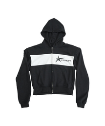 CIVISION BY CSC（シービジョン バイ シーエスシー）の「STAR LOGO HOODIE ZIP-UP BLACK（パーカー）」