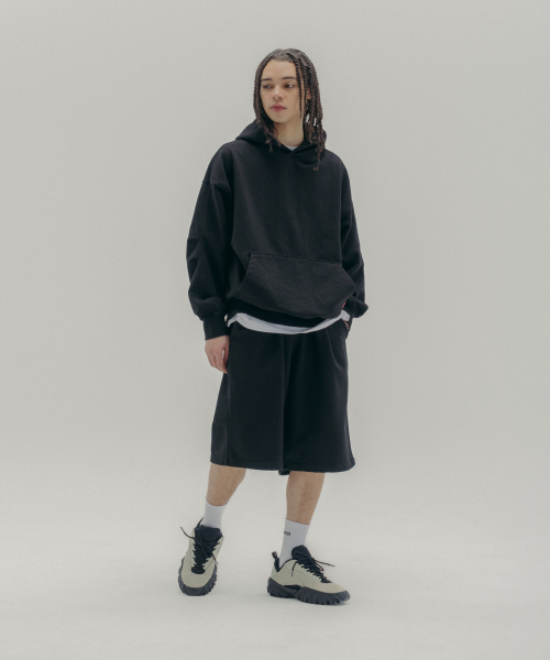 PSSHOPPER（ピーエスショッパ）の「ウォッシュワイドショーツ[ブラック]（その他パンツ・メンズ・その他・LARGE/X-LARGE）」の2枚目の写真